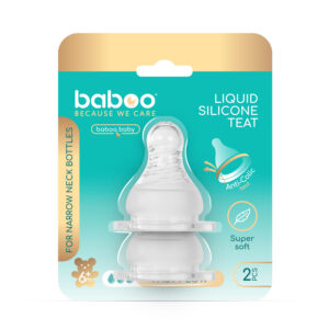 Tetinas Anticólicas para Biberón de Cuello Estrecho, 6+ m, 2 uds