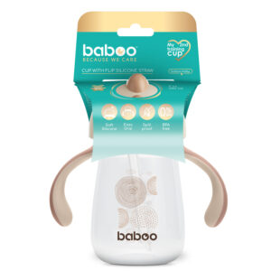 Vaso con Pajita de Silicona, 260 ml, 9+ m - Au Naturale