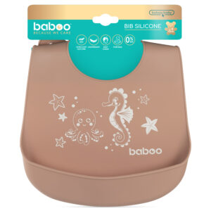 Babero de Silicona, 4+ m - Au Naturale